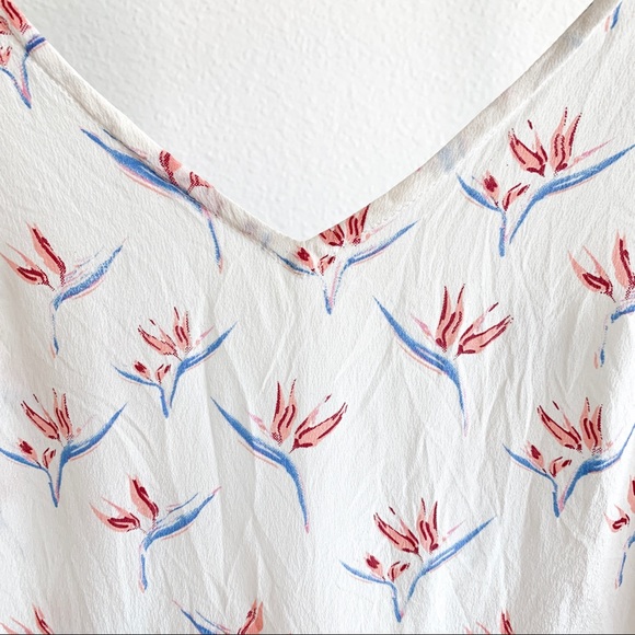 RARE Acacia 100% Silk Italy Romper BirdsofParadise - Picture 3 of 4